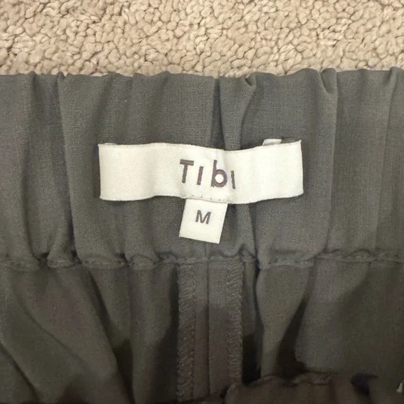 Tibi Wilt Jogger Tropical Wool in Dark Stone size L - Picture 2 of 3